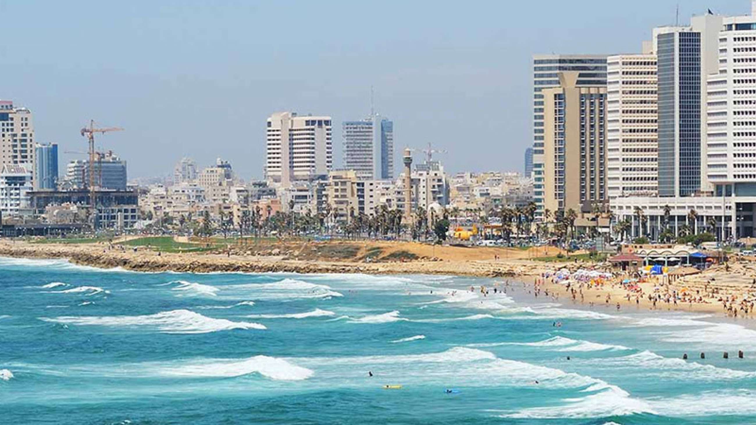 Aviv Beach in Tel Aviv