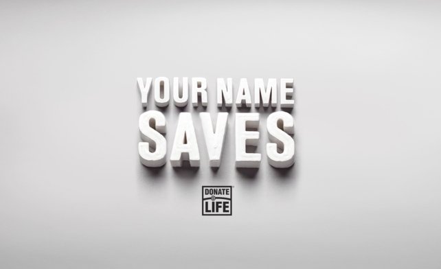 Your name can save many lives