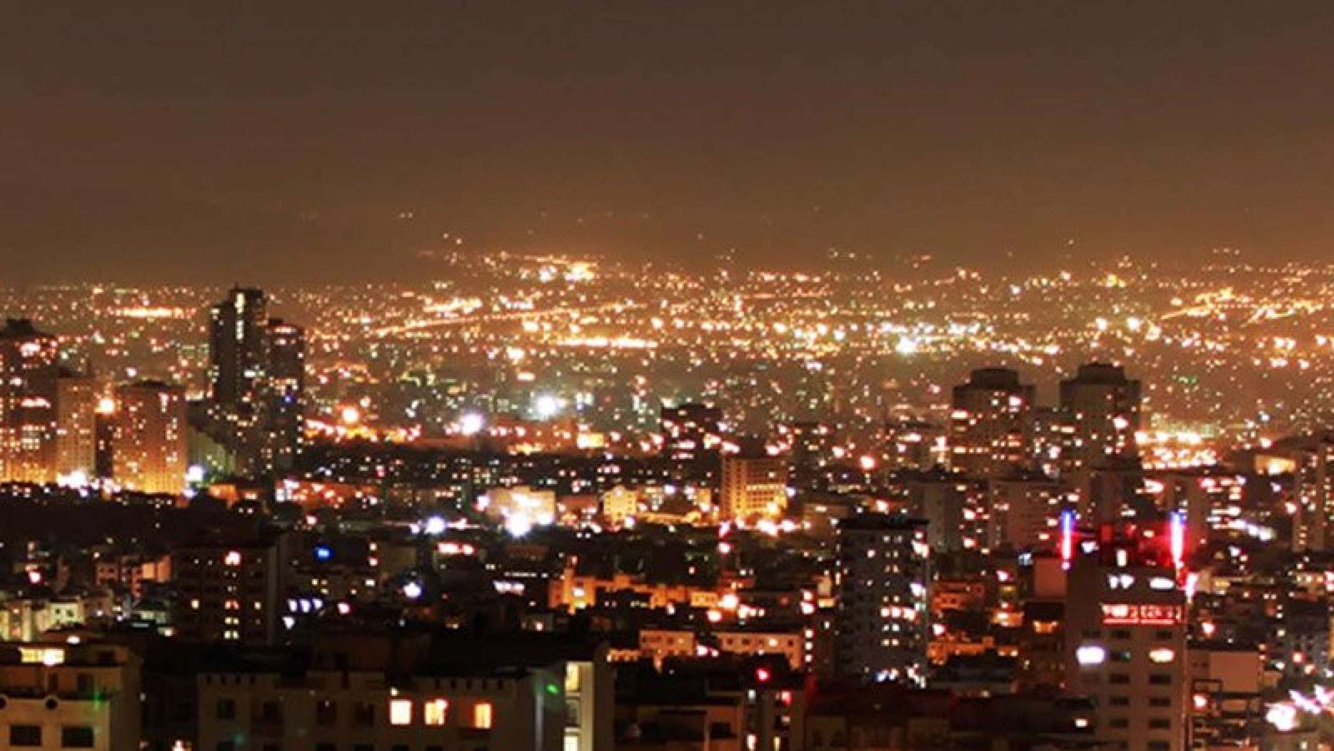 Teheran at night