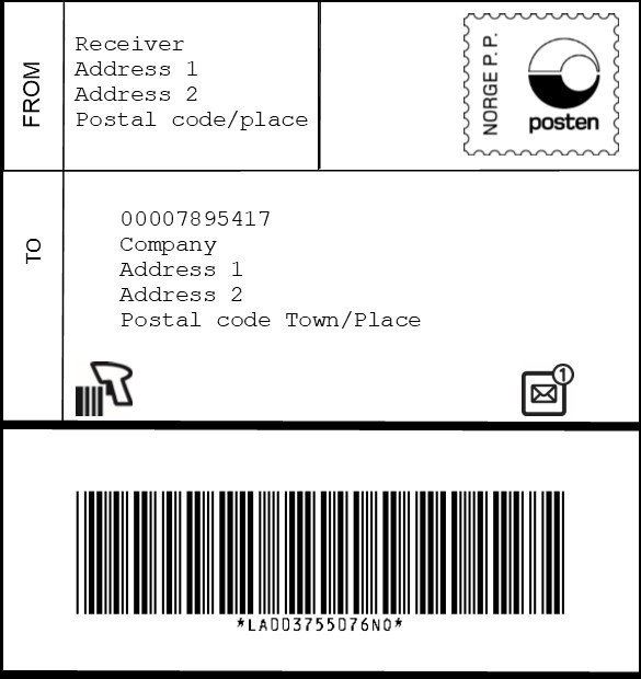Address label