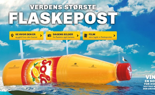 Produktbilde av «Verdens største flaskepost»