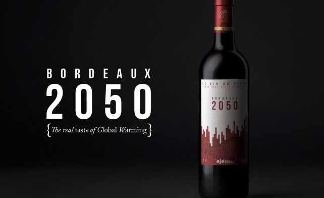Tekst: Bordeaux 2050. The real taste of global warming.