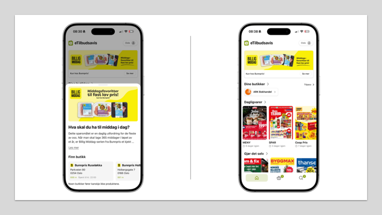 Bilde som viser banner annonsemulighet i appen