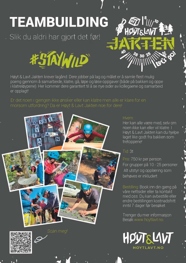 Bilde av forsiden til flyer for Høyt & Lavt