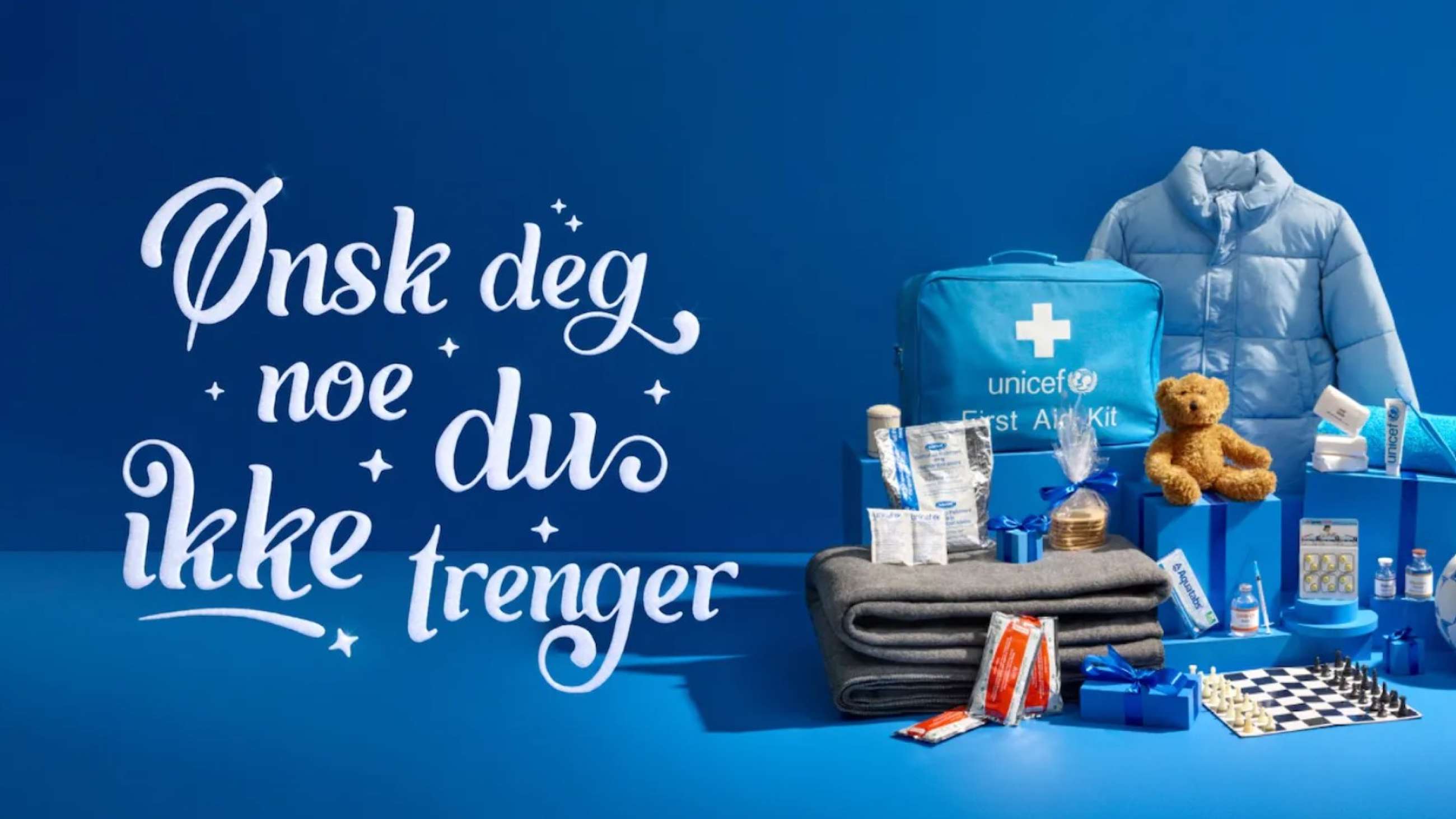 UNICEF-produktbilde. «Ønsk deg noe du ikke trenger».