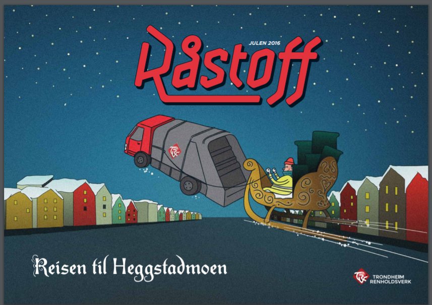 Trondheim renholdsverk raastoff julehefte forside