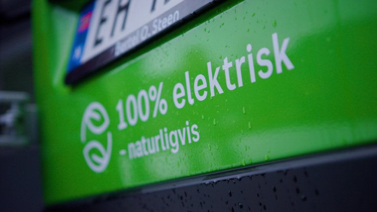 Baksiden av en Bring varebil