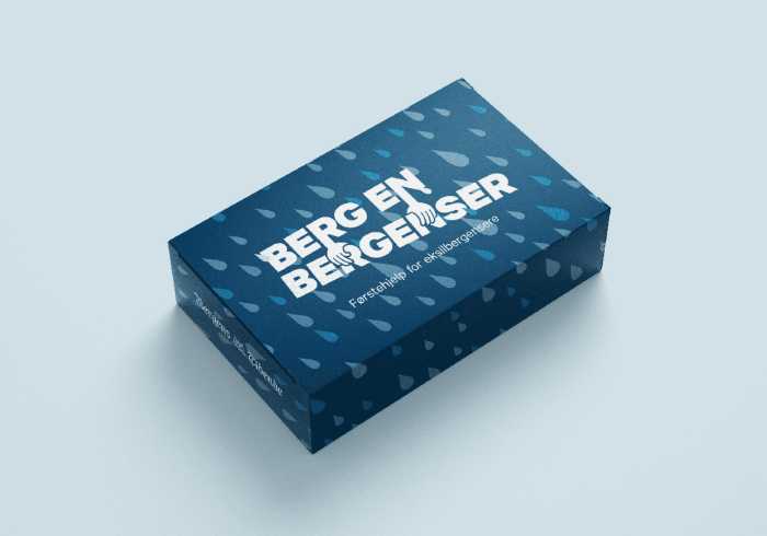 Produktbilde av førstehjelpsboksen – «berg en bergenser»