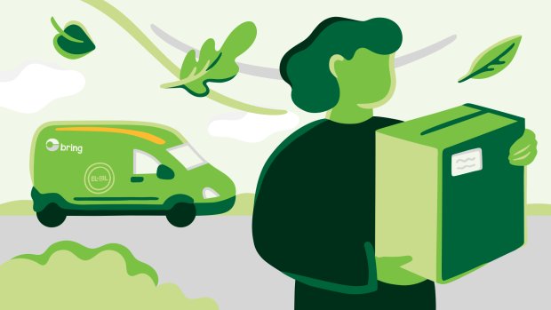 Illustrasjon av levering fra lager