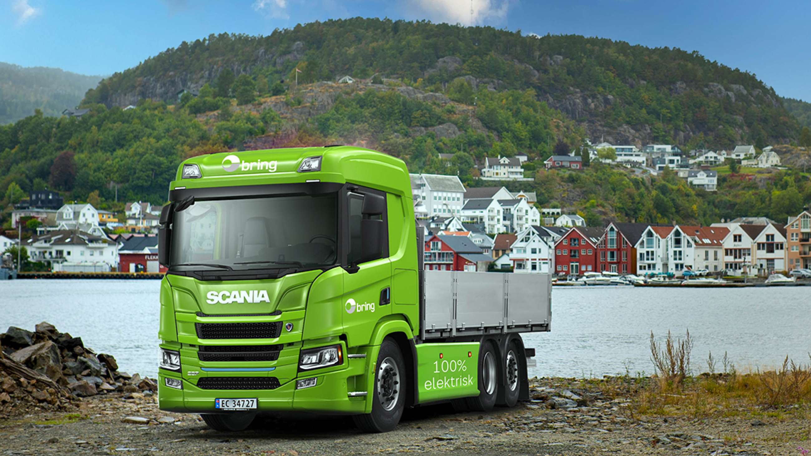 Bring med ny Scania el-lastebil til tungtransport